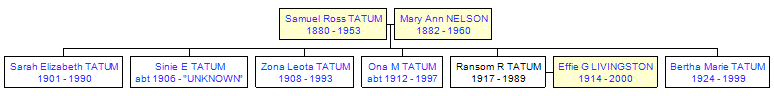 Mini tree diagram