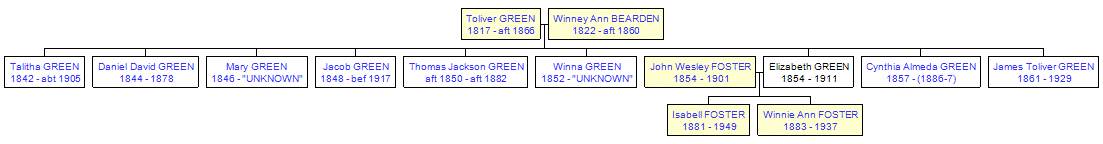 Mini tree diagram