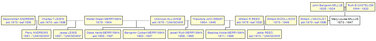 Mini tree diagram